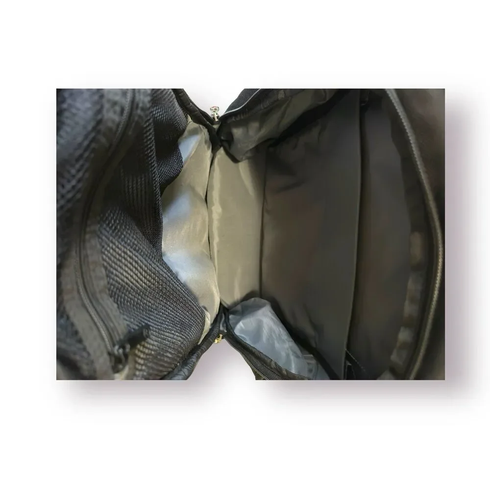 Swiss Gear Wenger Shock Absorbing‎ Laptop Padded Backpack Large Black Gray